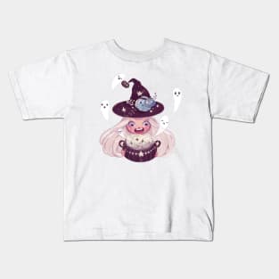 Chibi Witch Girl Kids T-Shirt